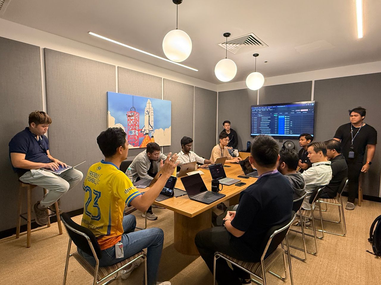 Galactic Network team working together